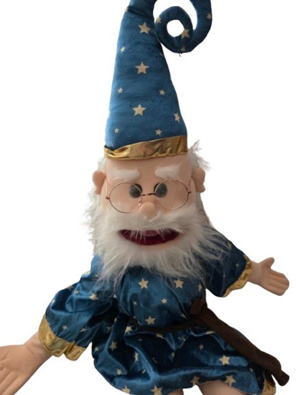 WIZARD Silly Puppets 23" With Glasses Hand Puppet Ventriloquist